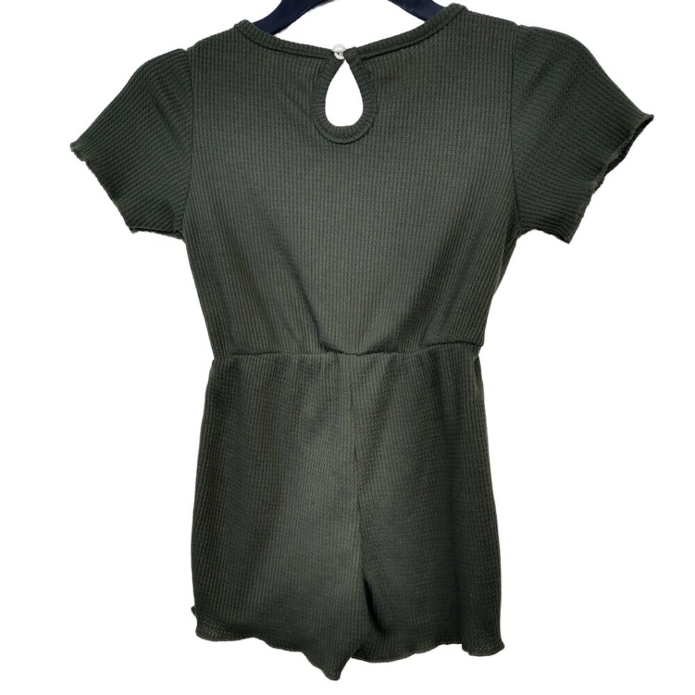 Toddler Girl Hunter Green Romper Size:3-4Y - Picture 2 of 2